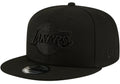 Los Angeles Lakers New Era Black On Black Color Pack 9FIFTY Snapback Hat for Men product image 1, provided for visual