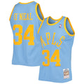 Shaquille O'Neal Los Angeles Lakers Mitchell & Ness 2001-02 Hardwood Classics Swingman Jersey - Powder Blue for Men product