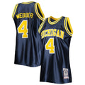 Chris Webber Michigan Wolverines Mitchell & Ness 1991-92 Authentic Throwback College Jersey - Navy product image 1, provided