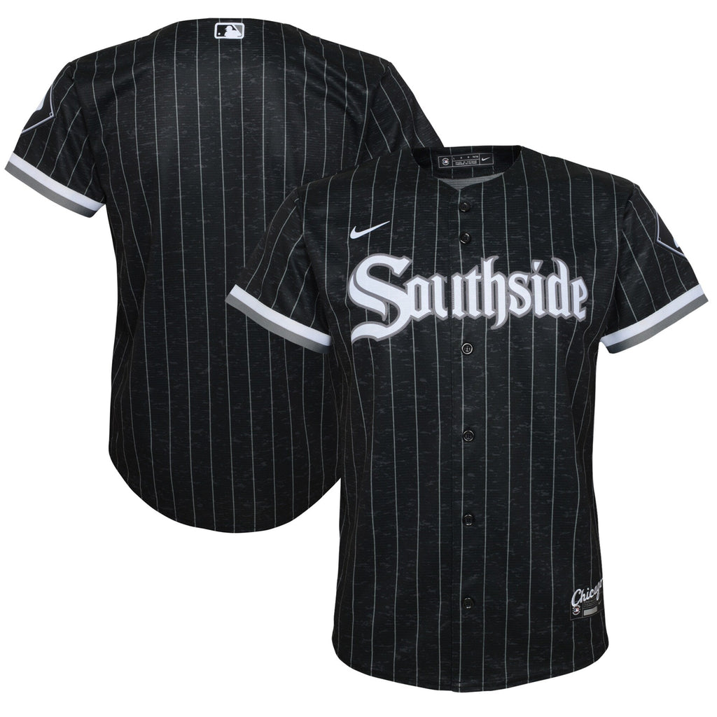 Chicago White Sox Child Nike Black City Connect Replica Jersey product image 1, provided for visual reference and product