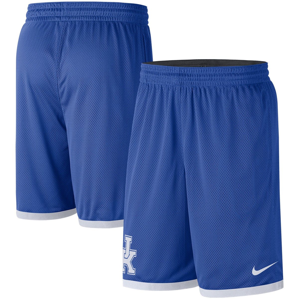 Kentucky Wildcats Nike Logo Performance Shorts - Royal/White product image 1, provided for visual reference and product