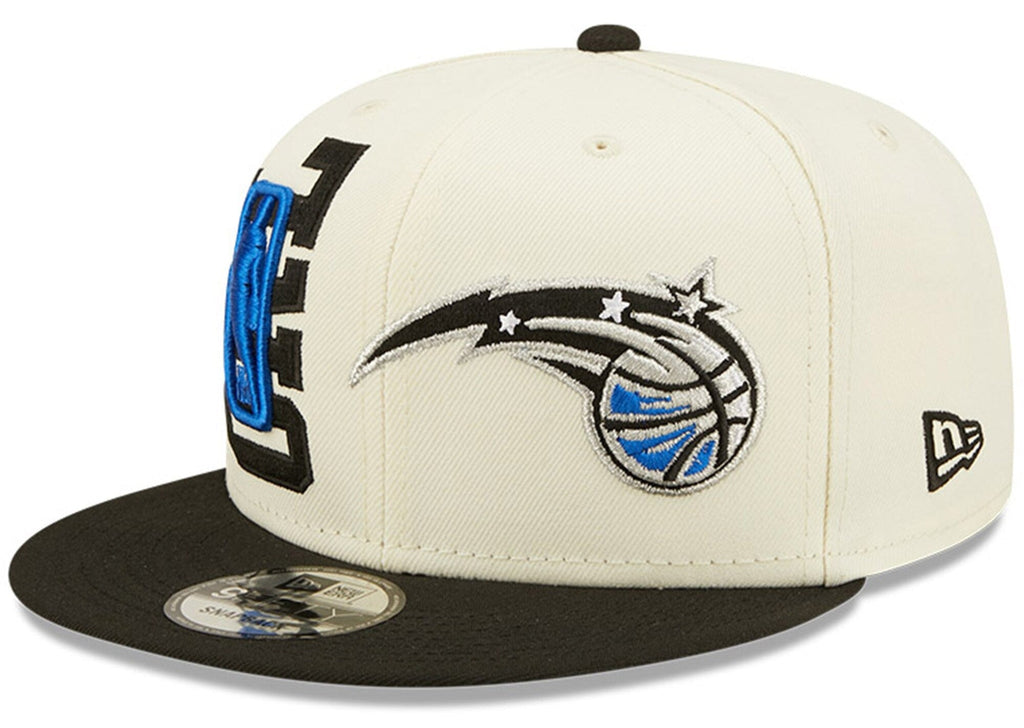 Orlando Magic New Era 2022 NBA Draft 9FIFTY Snapback Adjustable Hat - Cream/Black product image 1, provided for visual