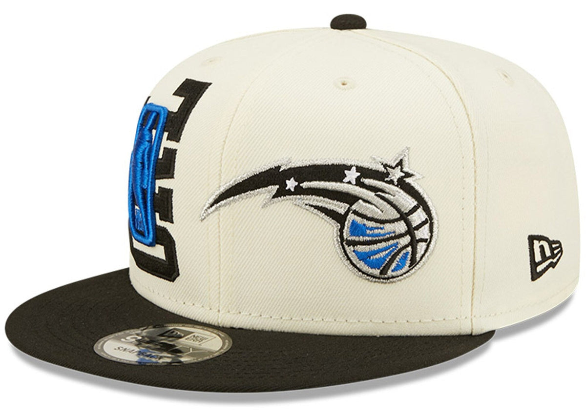 Orlando Magic New Era 2022 NBA Draft 9FIFTY Snapback Adjustable Hat - Cream/Black product image 1, provided for visual