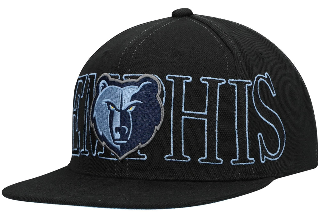 Mitchell & Ness Black Memphis Grizzlies Winner Circle Snapback Hat for Men product image 1, provided for visual reference