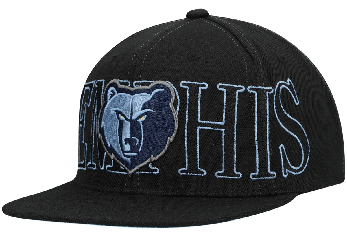 Mitchell & Ness Black Memphis Grizzlies Winner Circle Snapback Hat for Men product image 1, provided for visual reference
