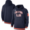 Nike Navy Illinois Fighting Illini Retro Pullover Hoodie for Men product image 1, provided for visual reference and product