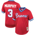 Dale Murphy Atlanta Braves Mitchell & Ness Cooperstown Collection Authentic Batting Practice Jersey - Red for Men product