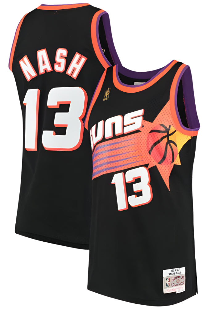 Phoenix Suns Steve Nash Mitchell & Ness Black 1996-97 Hardwood Classics Swingman Jersey for Men product image 1, provided