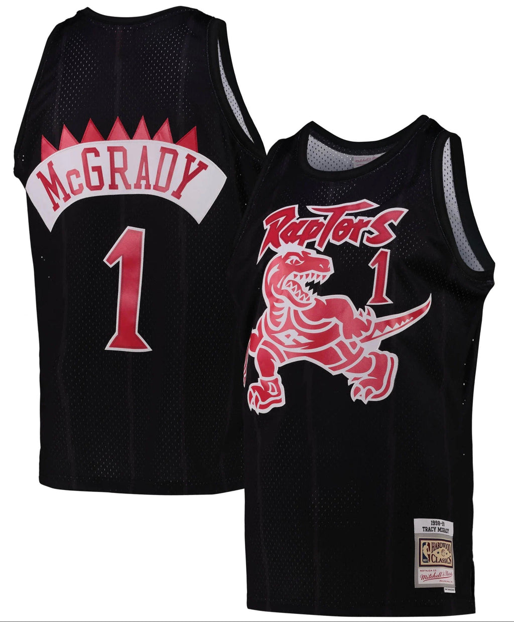 Toronto Raptors Tracy McGrady Black Team Color Swingman Jersey by Mitchell & Ness for Men product image 1, provided for