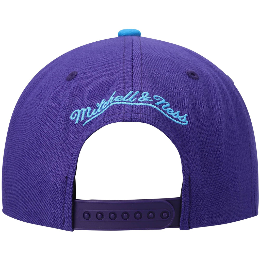 Mens NBA Utah Jazz HWC 2-Tone Purple/Teal 2.0 Snapback Hat By Mitchell And Ness product image 4, provided for visual