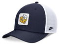 Michigan Wolverines Nike Legacy Rise Mascot Trucker Adjustable Hat - Navy/White product image 1, provided for visual