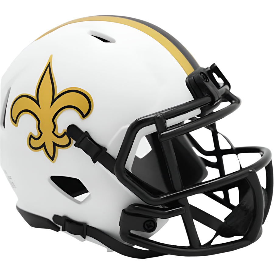NFL New Orleans Saints Lunar Eclipse Alternate Riddell Mini Helmet product image 1, provided for visual reference and