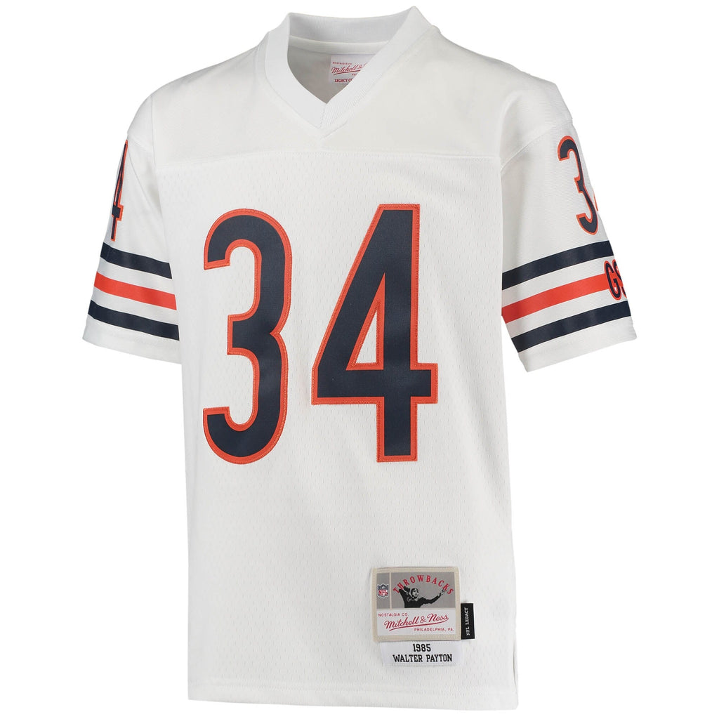Youth Chicago Bears Walter Payton Mitchell & Ness White 1985 Retired Player Legacy Jersey product image 2, provided for