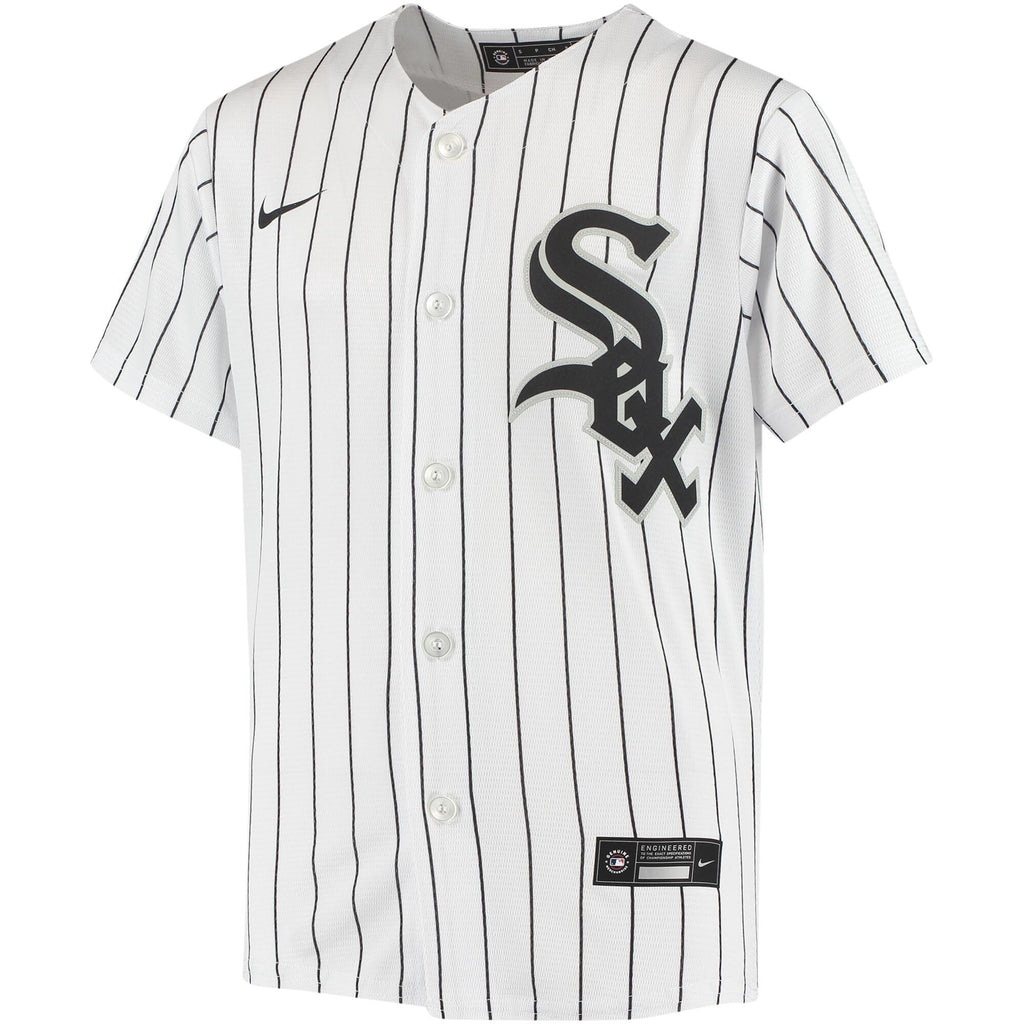 NIKE Youth Eloy Jimenez Chicago White Sox White Home Replica Jersey product image 2, provided for visual reference and