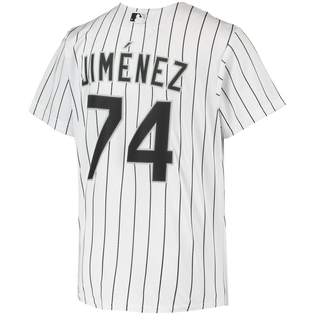 NIKE Youth Eloy Jimenez Chicago White Sox White Home Replica Jersey product image 3, provided for visual reference and