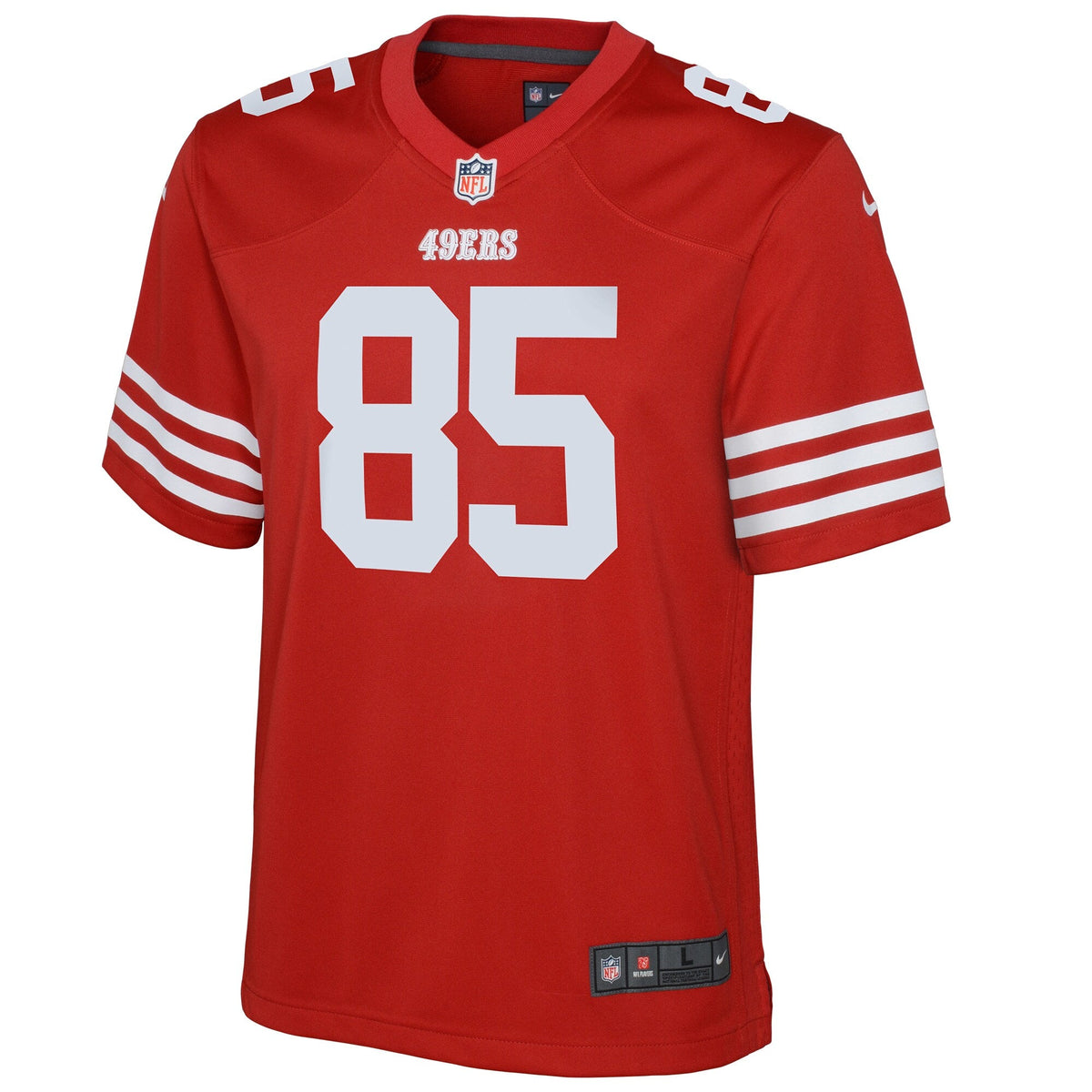 Youth George Kittle San Francisco 49ers Nike Game Jersey - Scarlet product image 2, provided for visual reference and