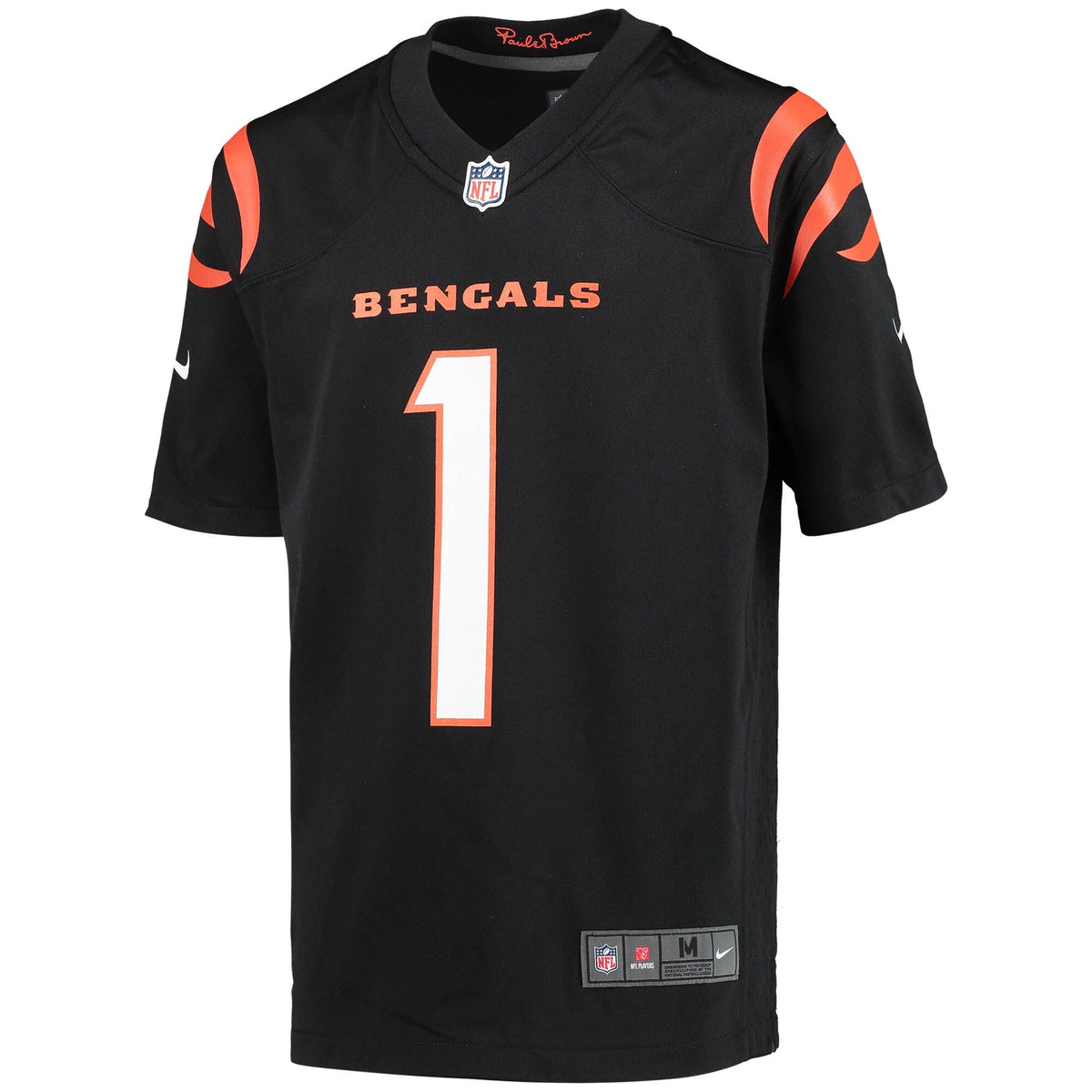 Youth Cincinnati Bengals Ja'Marr Chase Nike Black Game Jersey product image 2, provided for visual reference and product