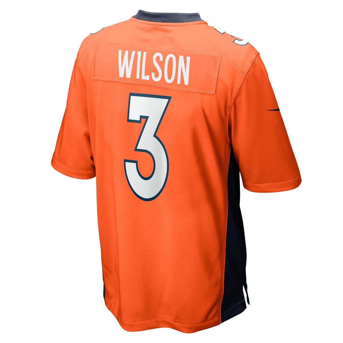 Youth Denver Broncos Russell Wilson Nike Orange Game Jersey product image 3, provided for visual reference and product